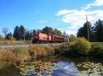 BML 53 Leads an Excursion Train at Winnecook Rd. in Burnham